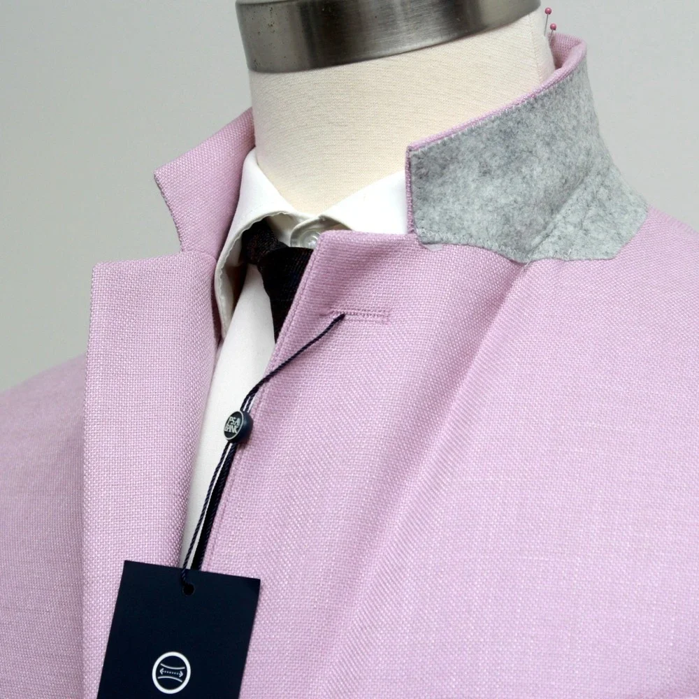 Jos A Bank‎ 40L Mens Textured Solid Sport Coat Pink Solid NWT E03339 - Picture 6 of 11